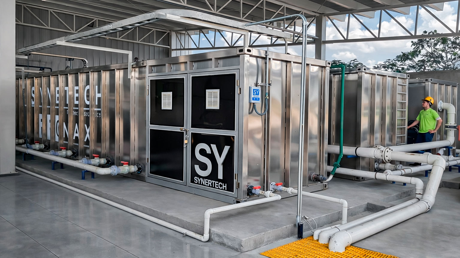Planta de tratamiento de aguas residuales para la industria de alimentos y bebidas