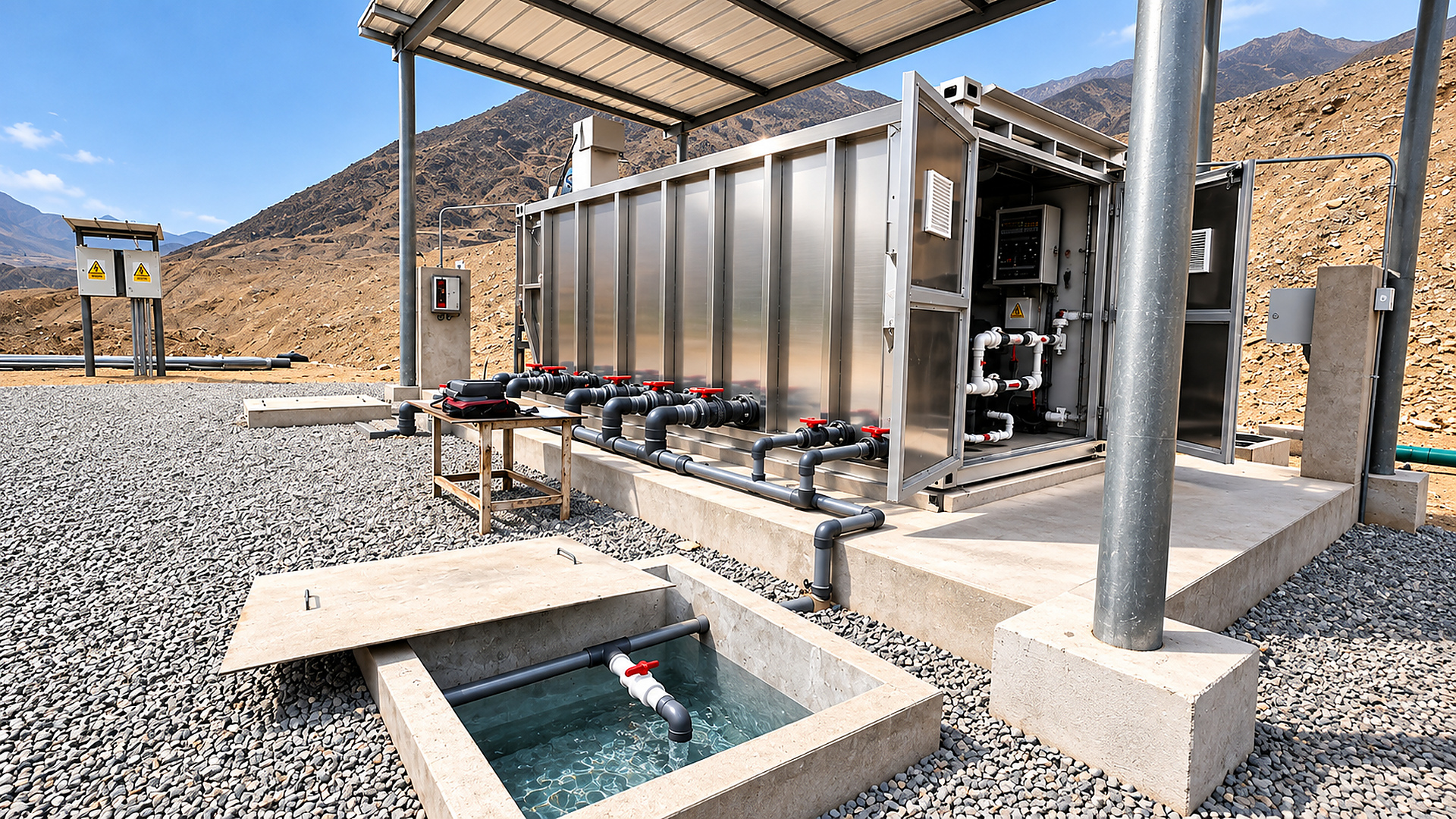 MBBR MAX con decantaci&oacute;n y c&aacute;mara de clarificaci&oacute;n industrial