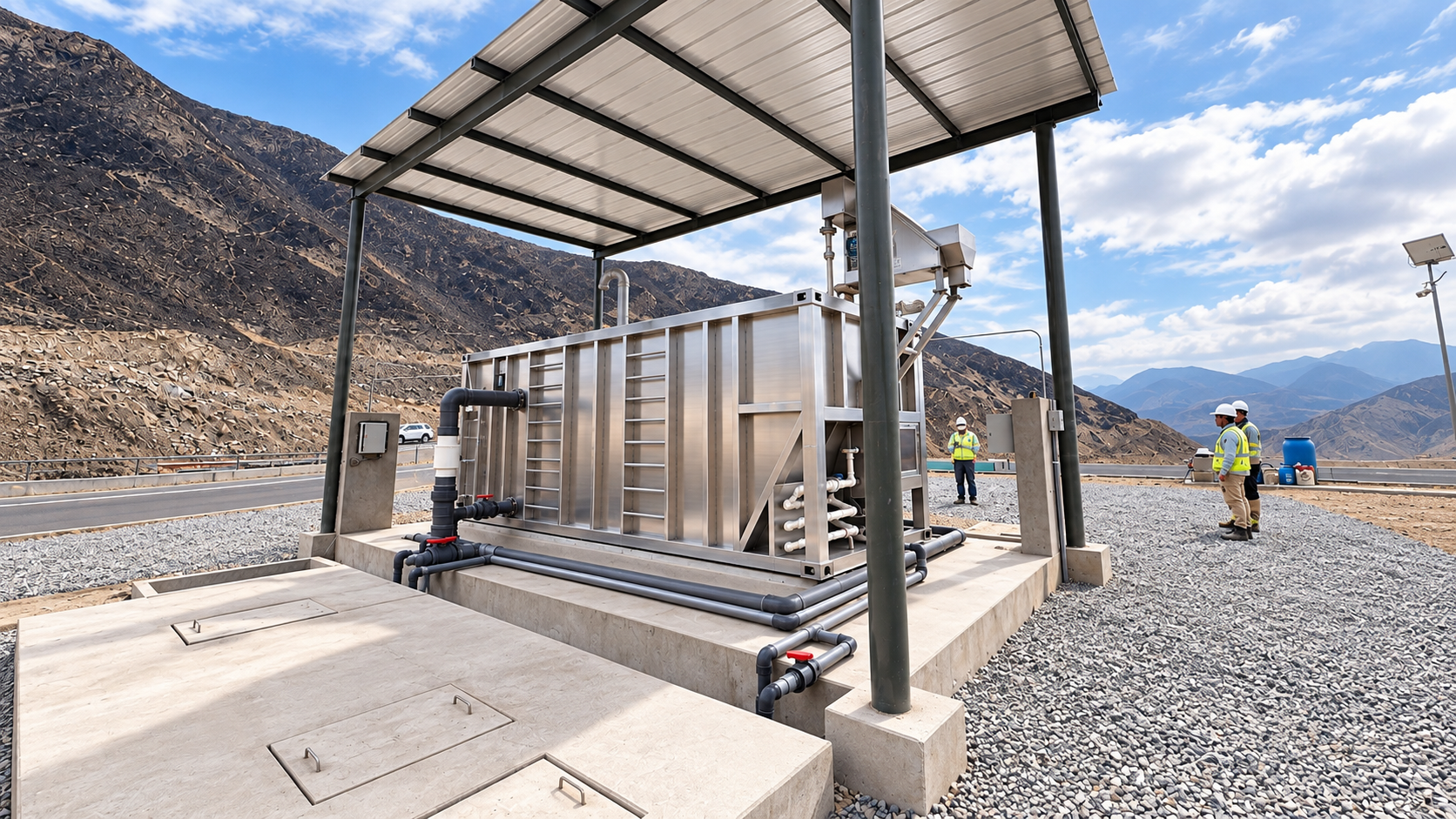 MBBR MAX, planta industrial con reactor biol&oacute;gico MBBR